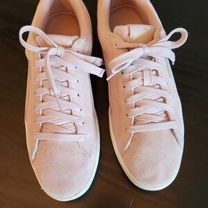 Puma Women's Blush Pink Suede Sneakers